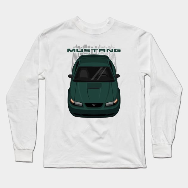 Mustang GT 1999 to 2004 SN95 New Edge - Amazon Green Long Sleeve T-Shirt by V8social